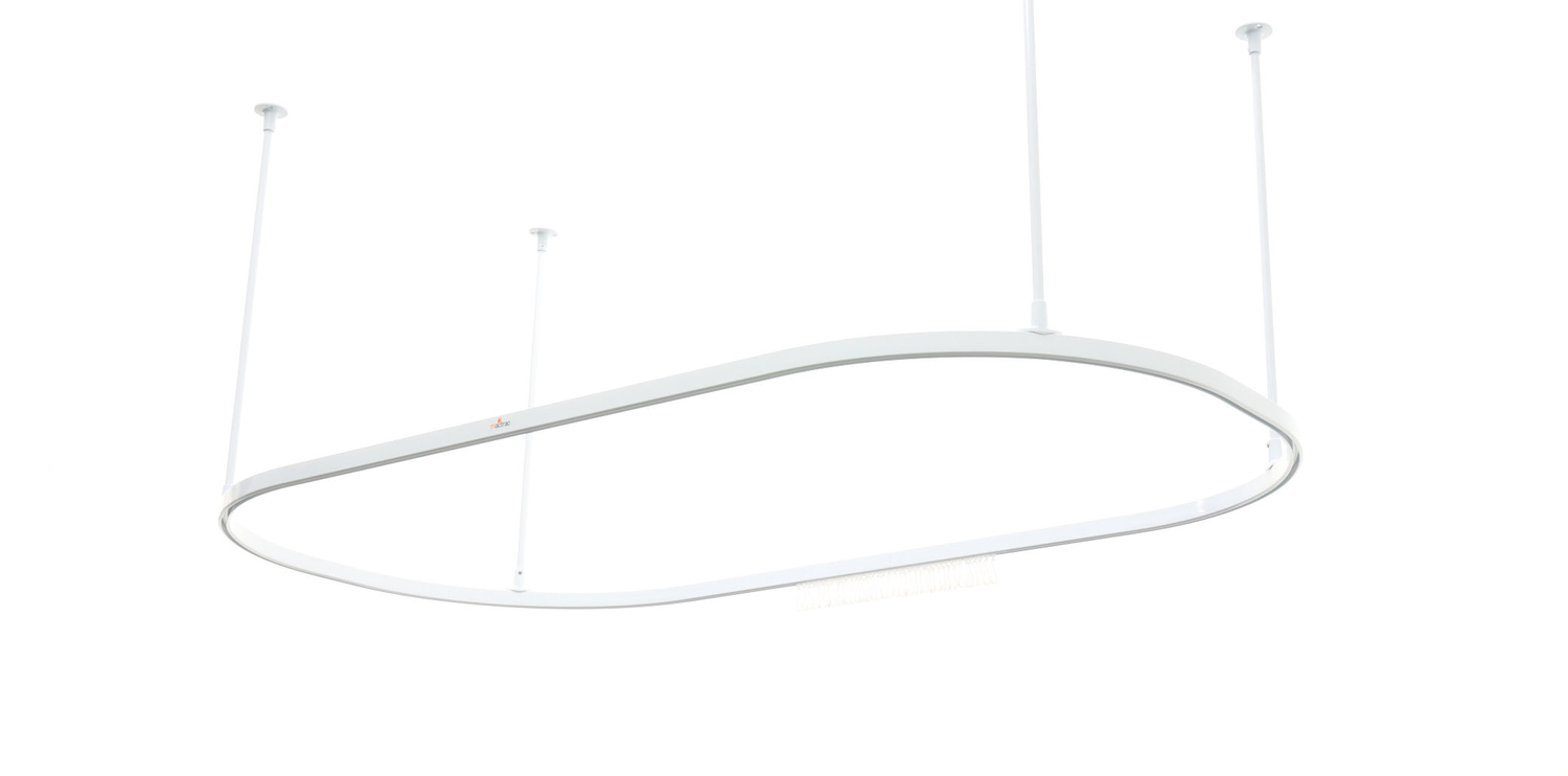 Oval 1500mm x 800mm White