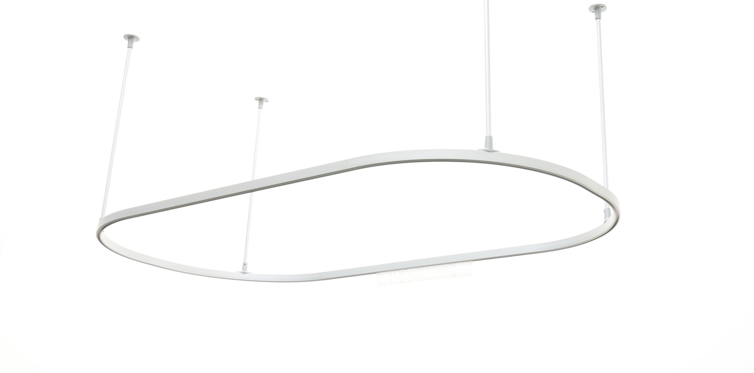 Oval 1500mmx 800mm Silver 