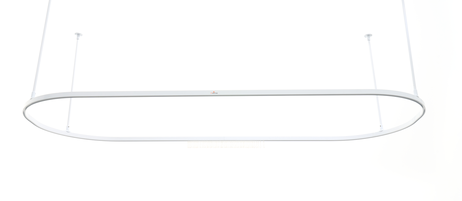 Oval 2000mm x 800mm White 