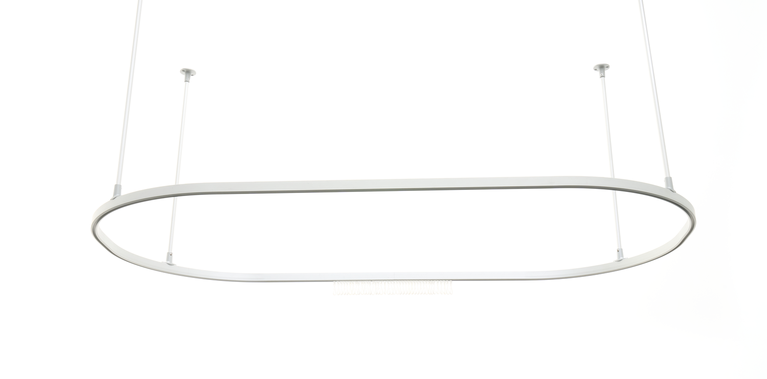 Oval 1500mmx 800mm Silver v2